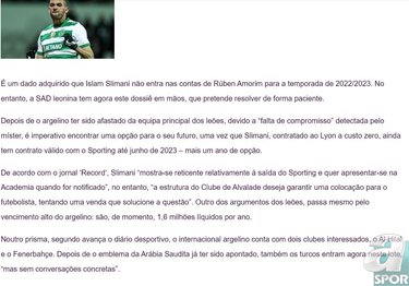 Jorge Jesus Fenerbahçe’ye Islam Slimani’yi istiyor!