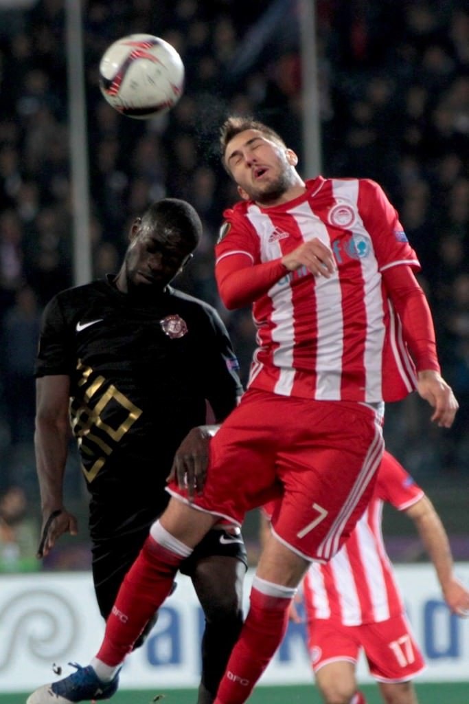 Osmanlıspor - Olympiakos maçından kareler