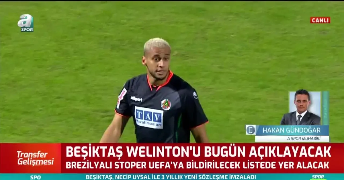 Beşiktaş Welinton'u bugün açıklayacak