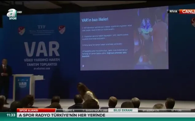 TFF 'VAR' sistemini tanıttı
