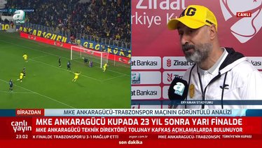MKE Ankaragücü Teknik Direktörü Tolunay Kafkas Trabzonspor maçı sonrası A Spor'a konuştu