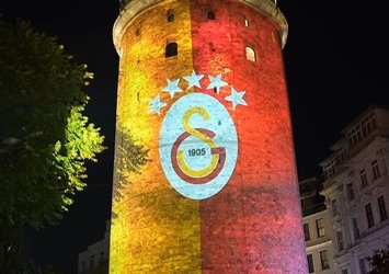 G.Saray'dan gece yarısı ışık şov!