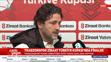 Fatih Tekke: Kupayla taçlandırmamız lazım