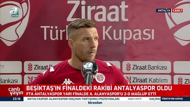Lukas Podolski Antalyaspor - Alanyaspor maçı sonrası konuştu