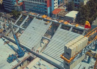 Göztepe Stadı yükseliyor