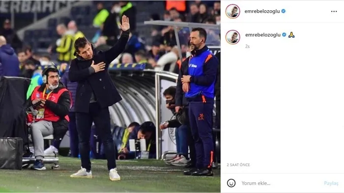 Fenerbahçe - Başakşehir maçı sonrası Emre Belözoğlu'dan dikkat çeken paylaşım - 1