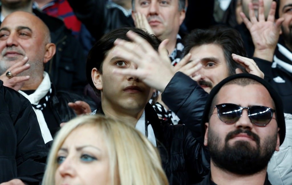 Beşiktaş-Benfica mücadelesinden kareler