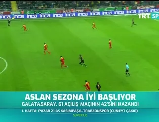 Aslan sezona iyi başlıyor