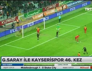 Galatasaray ile Kayserispor 46. kez