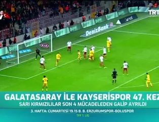 Galatasaray ile Kayserispor 47. kez