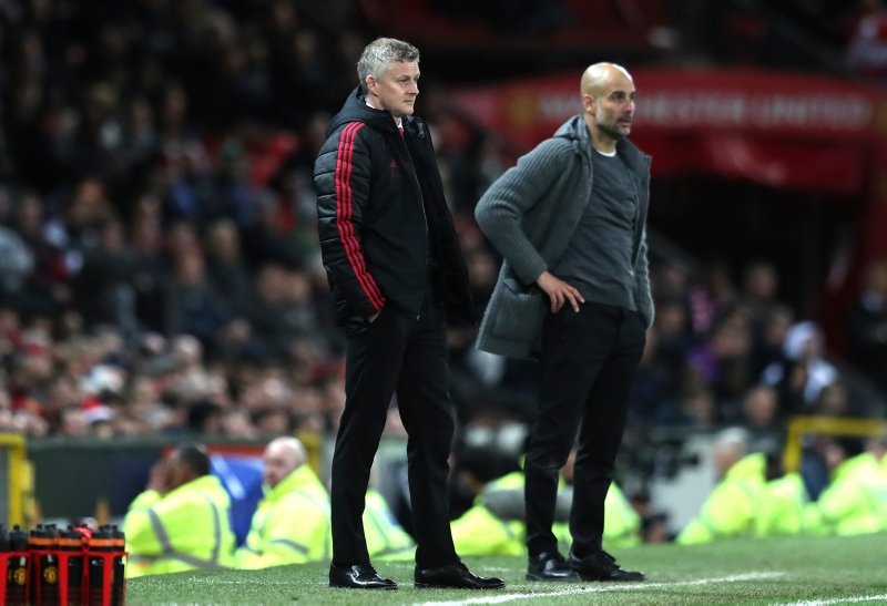 Manchester United - Manchester City maçından kareler...