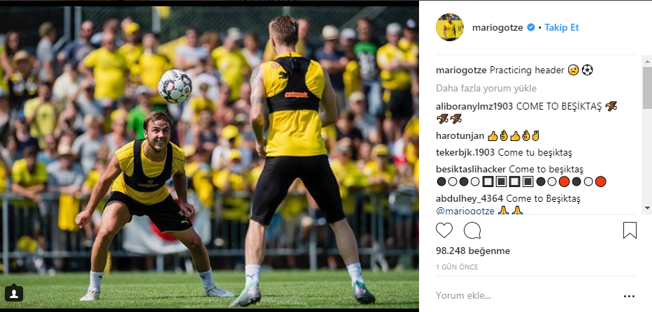 Beşiktaş’ta Mario Götze çılgınlığı!