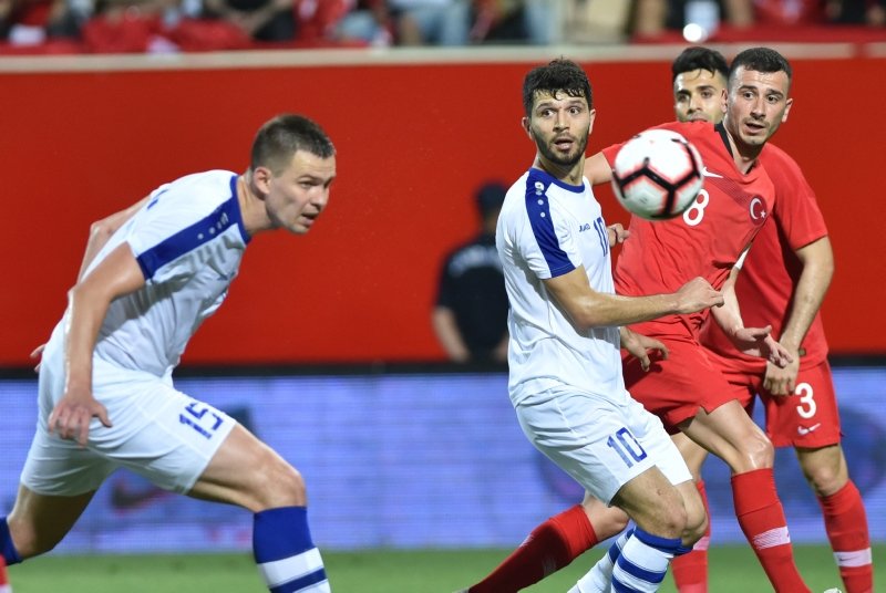 Türkiye - Özbekistan maçından kareler...