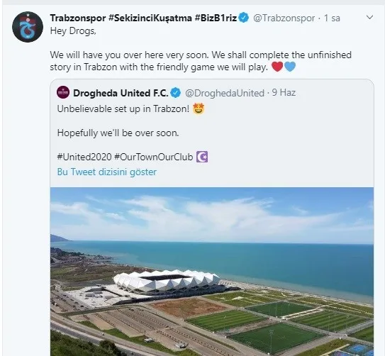 Trabzonspor Drogheda ile hazırlık maçı yapacak! - 1