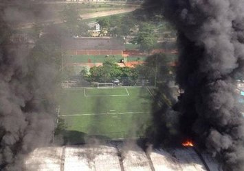 SON DAKİKA: Flamengo'nun tesislerinde yangın! İşte ilk fotoğraflar...