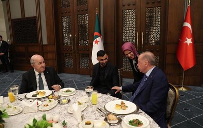Başkan Recep Tayyip Erdoğan Cezayir Cumhurbaşkanı Abdulmecid Tebbun ile bir araya geldi! Rachid Ghezzal...