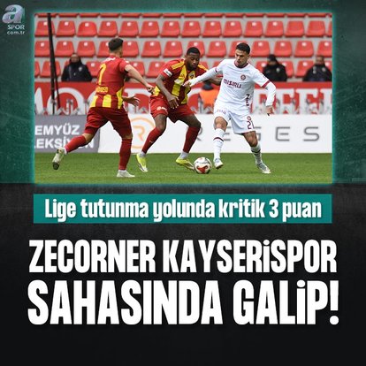 Zecorner Kayserispor’dan kritik galibiyet!