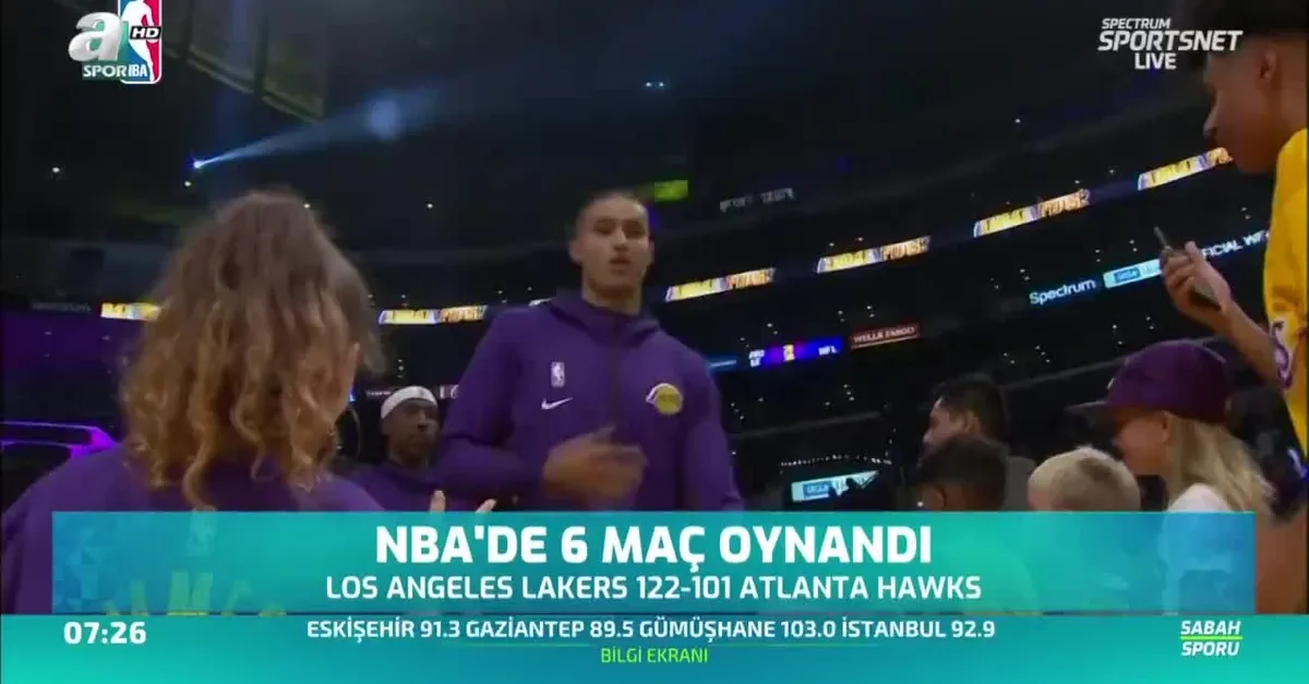 NBA'de 6 maç oynandı