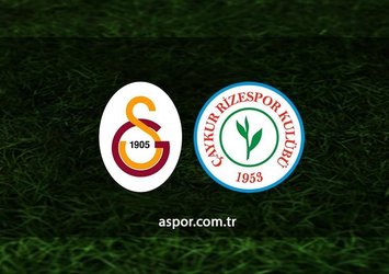 Galatasaray - Rizespor | CANLI