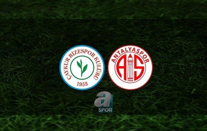 Çaykur Rizespor - Antalyaspor maçı CANLI İZLE Rizespor - Antalyaspor maçı canlı anlatım