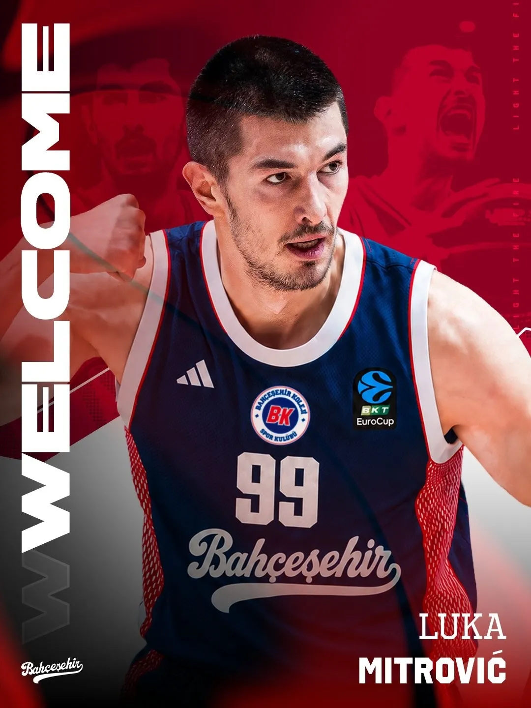 Bahçeşehir Koleji'nden Sırp pivot Luka Mitrovic'e imza