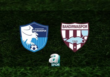 Erzurumspor - Teksüt Bandırmaspor maçı saat kaçta?