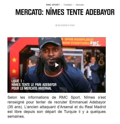 Adebayor Fransa yolcusu! - 1
