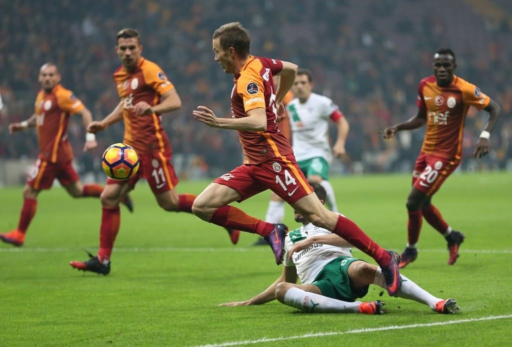 Galatasaray-Bursaspor karşılaşmasından kareler