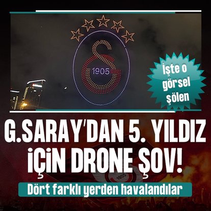 G.Saray’dan 5. yıldız için drone şov