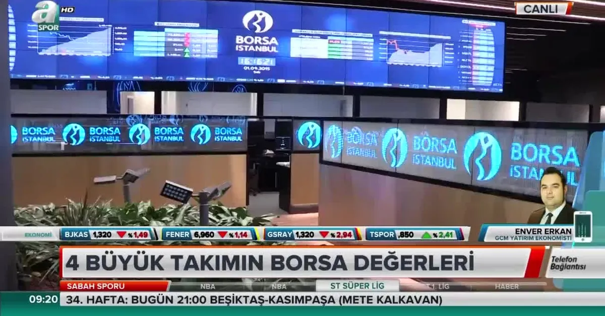 4 büyük takımın borsa değerleri
