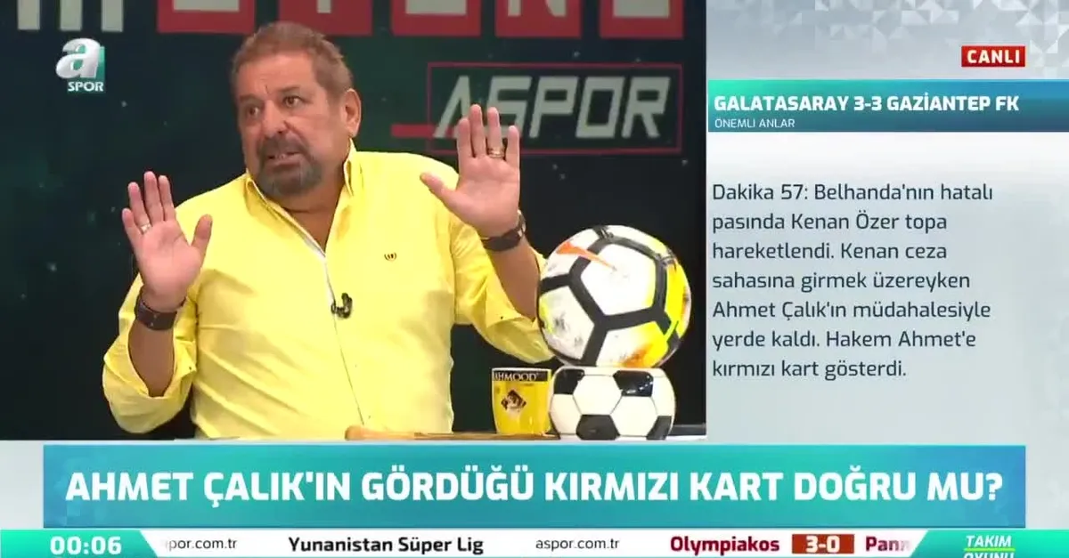 "Ahmet Çalık'a verilen kırmızı kart doğru karar"