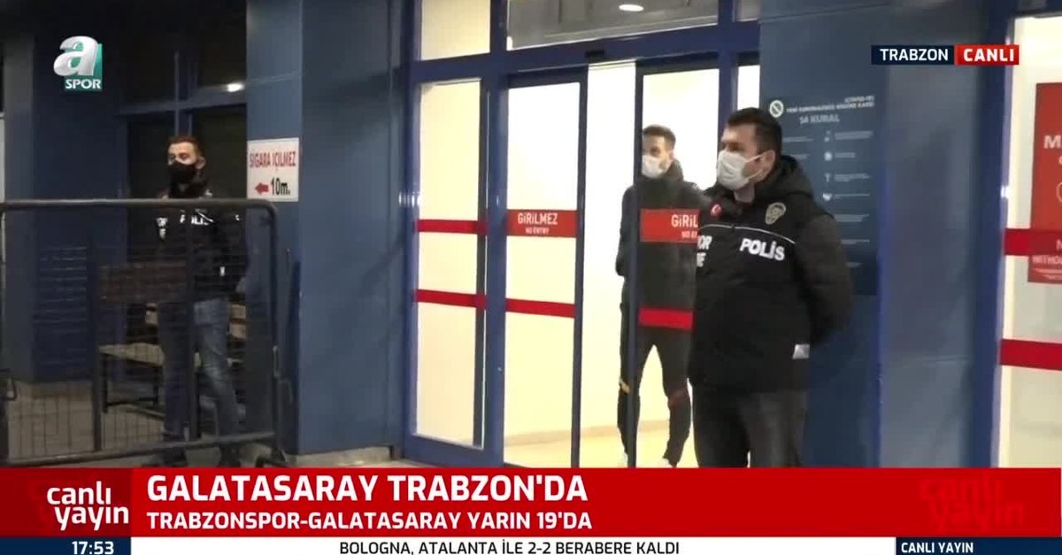 Galatasaray kafilesi Trabzon'a ulaştı