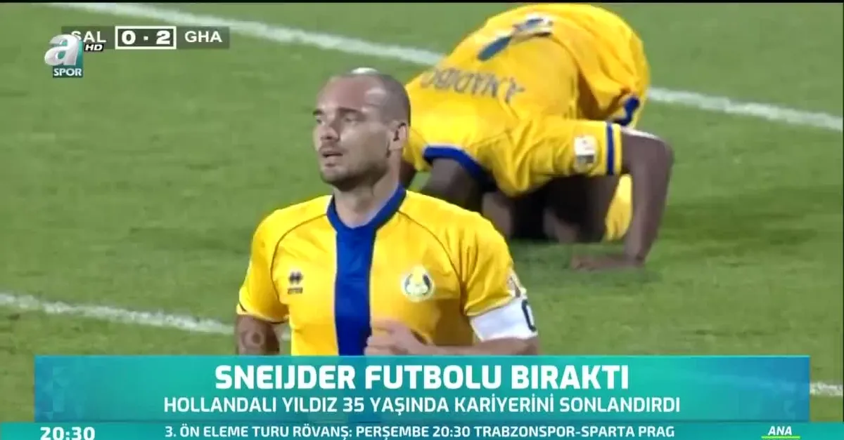 Sneijder futbolu bıraktı