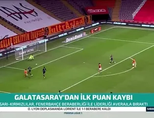 Galatasaray'dan ilk puan kaybı