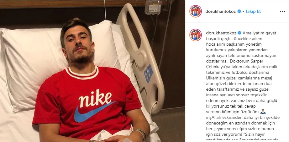 Dorukhan Toköz'den taraftarlara mesaj - 1