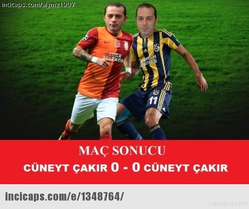 Galatasaray - Fenerbahçe capsleri güldürdü