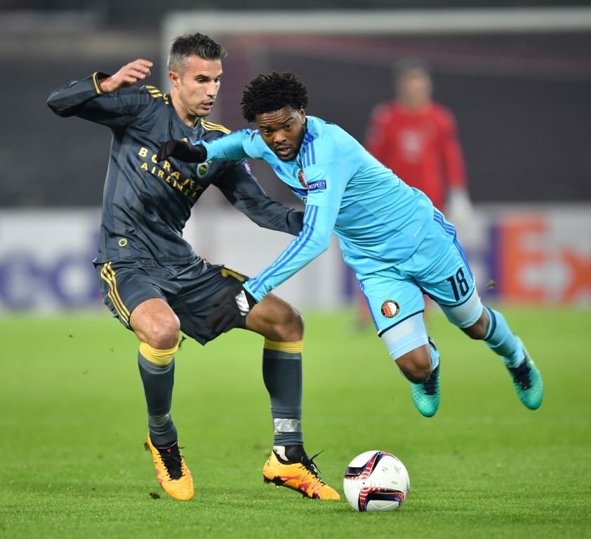 Feyenoord - Fenerbahçe mücadelesinden kareler