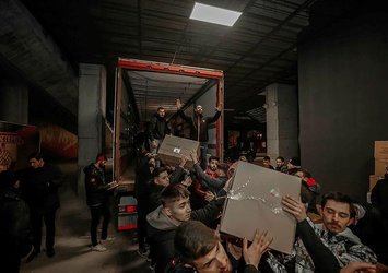 Göztepe taraftarlarından 5 otobüs yardım!
