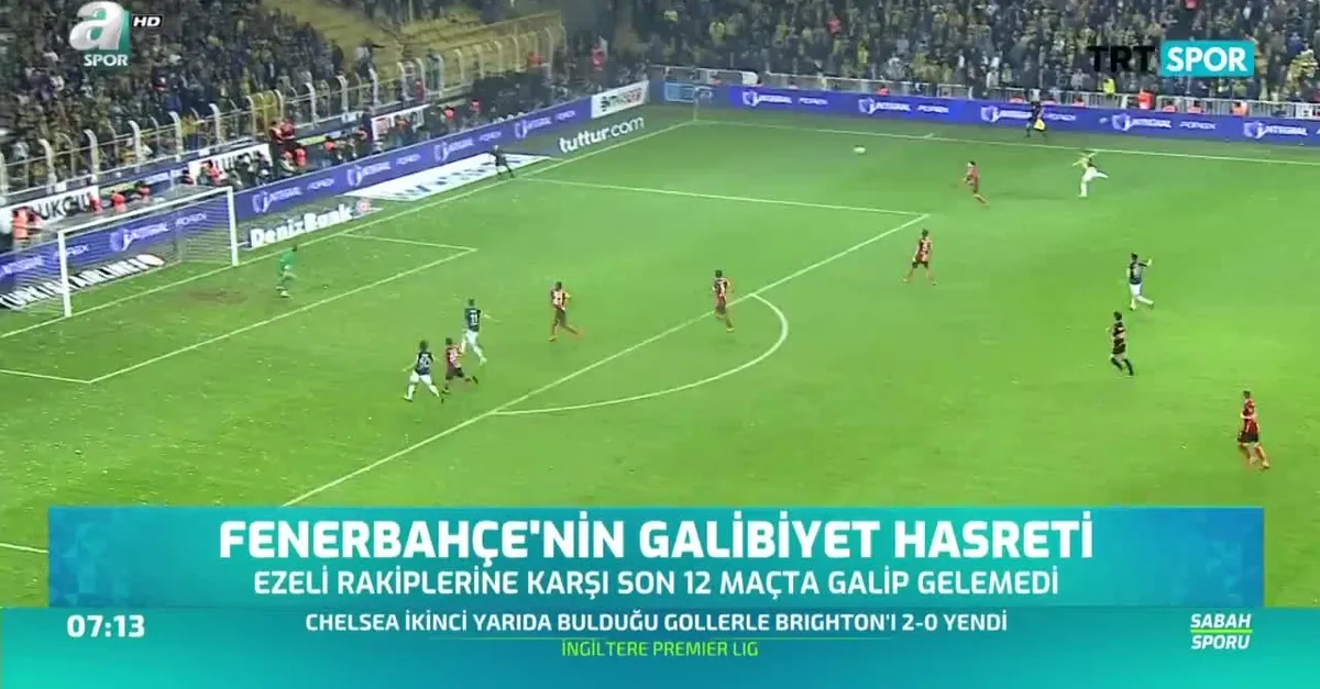 Fenerbahçe'nin derbi galibiyeti hasreti
