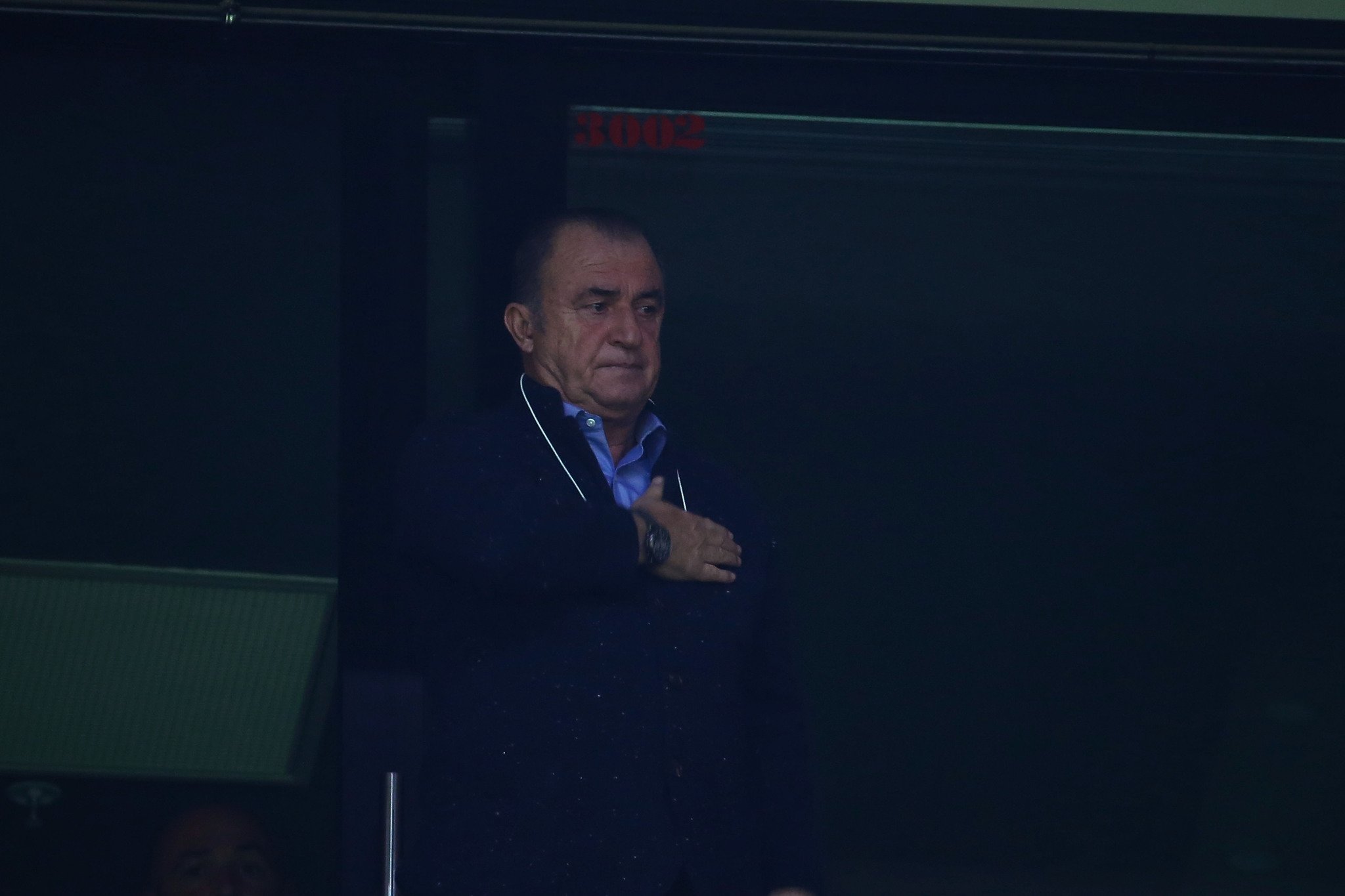 Fatih Terim maçı tribünden izledi
