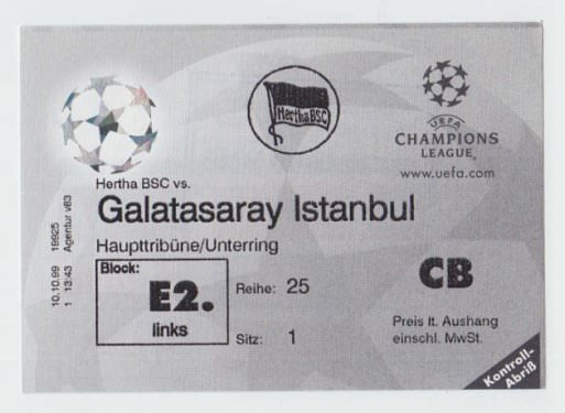 Eski maç biletleri