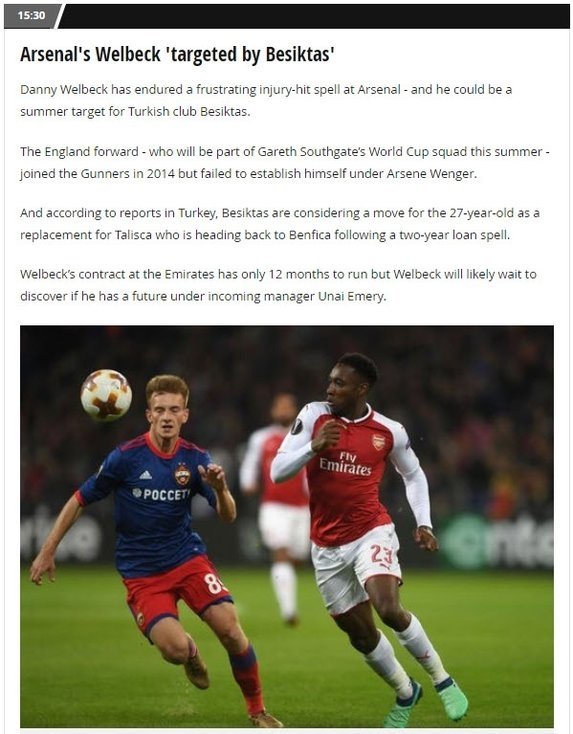 Beşiktaş’tan Danny Welbeck sürprizi