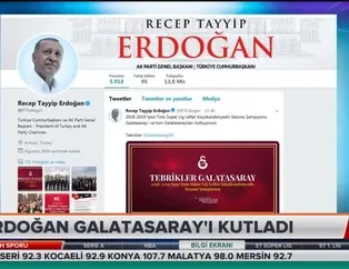 Erdoğan Galatasaray'ı kutladı