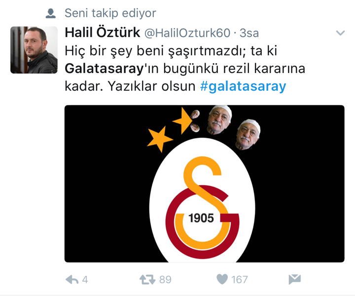 Galatasaray’daki skandal karara sosyal medyadan tepki yağdı