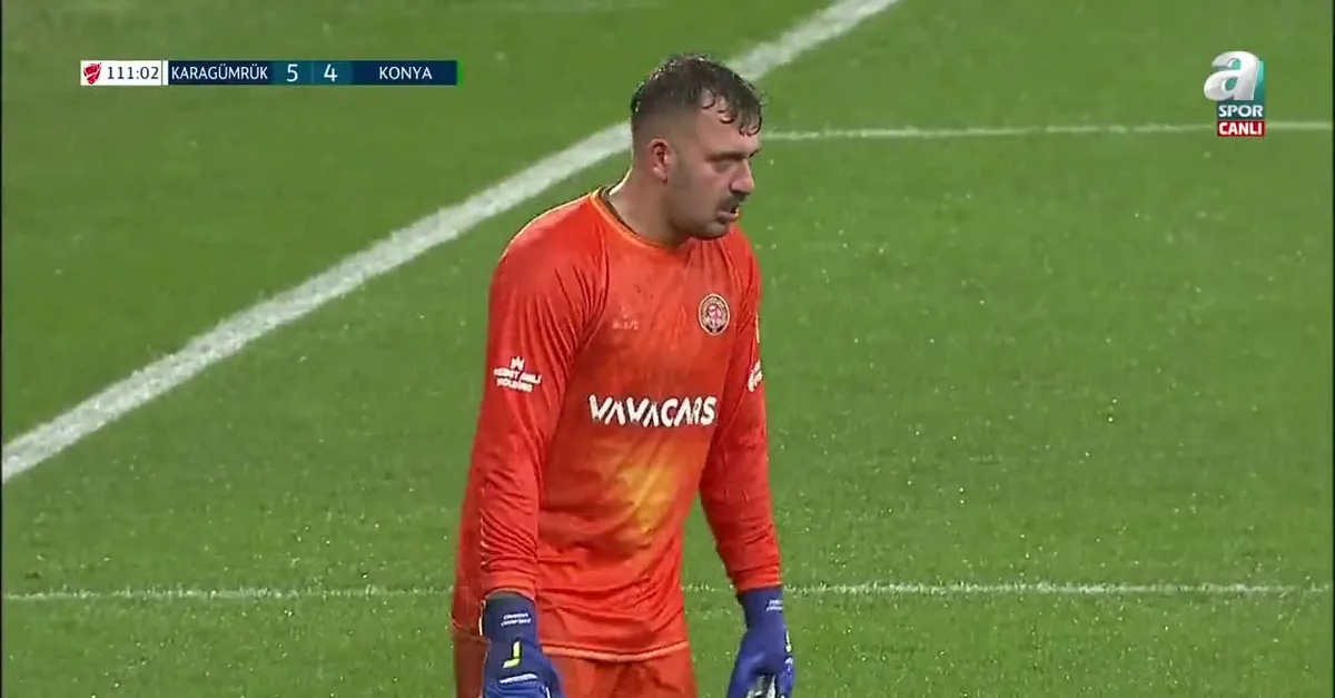 Karagümrük kalecisi Viviano'nun soğuktan titrediği anlar