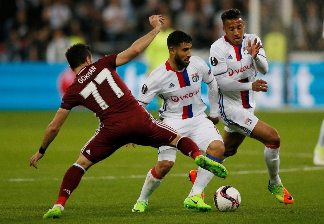 Olympique Lyon - Beşiktaş maçından kareler