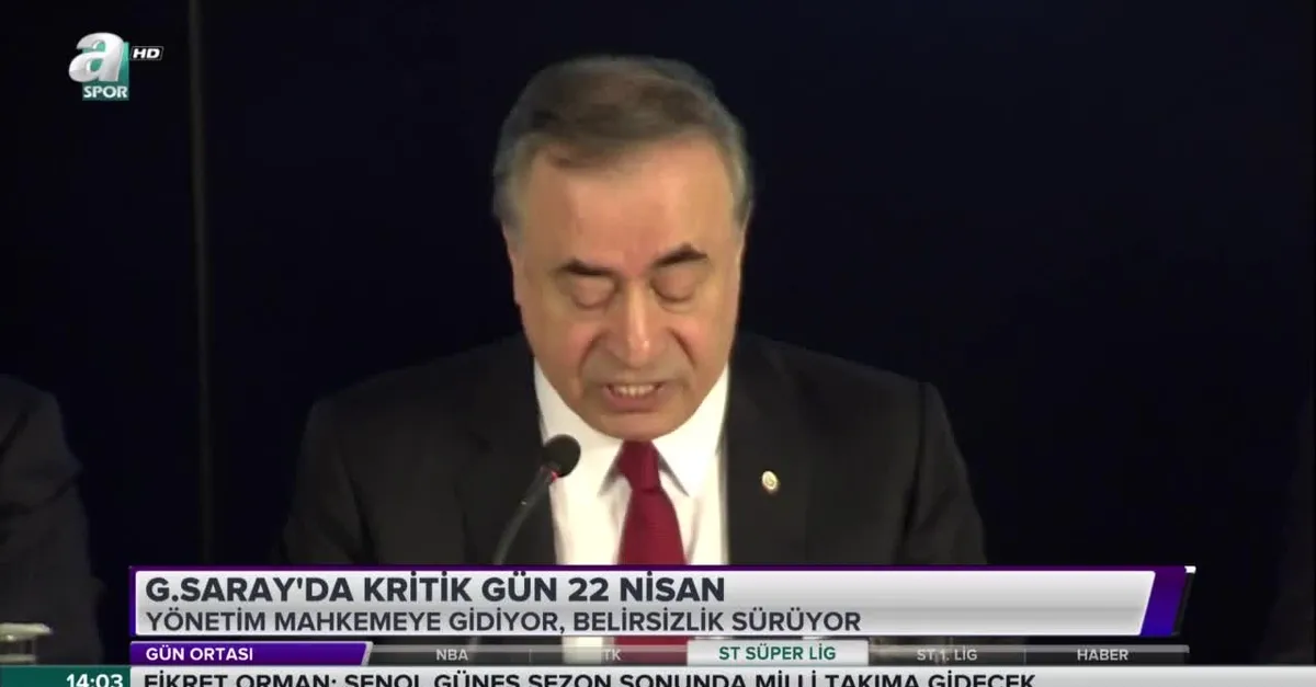 Galatasaray'da kritik gün 22 Nisan