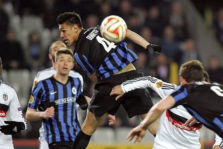 C.Brugge-Beşiktaş maçından kareler