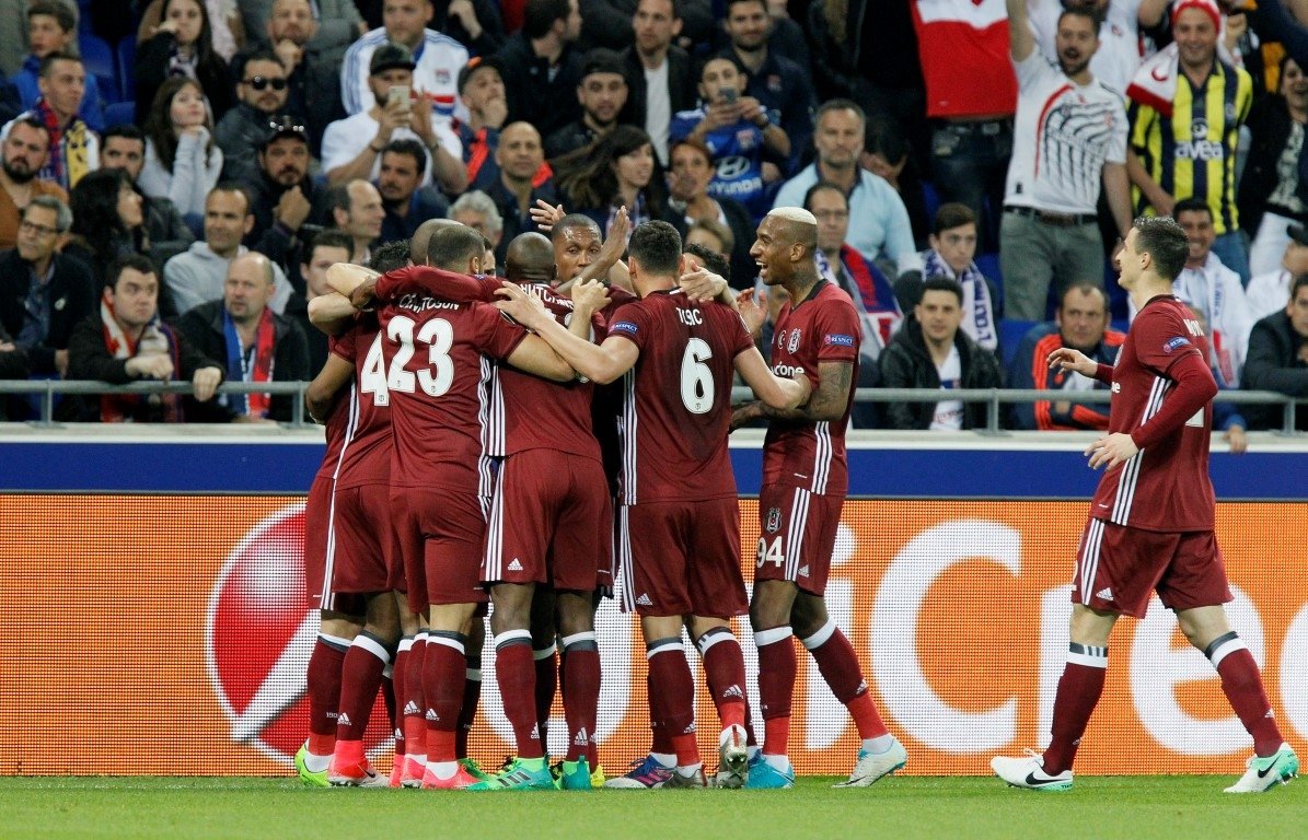 Olympique Lyon - Beşiktaş maçından kareler
