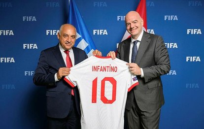 TFF Başkanı Mehmet Büyükekşi FIFA Başkanı Gianni Infantino’yla bir araya geldi!